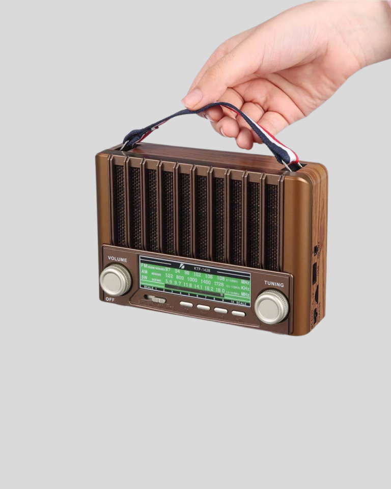 Güneş Enerjili Taşınabilir Hoparlör KTF-1428 Bluetooth Radyo USB SD Kart Destekli