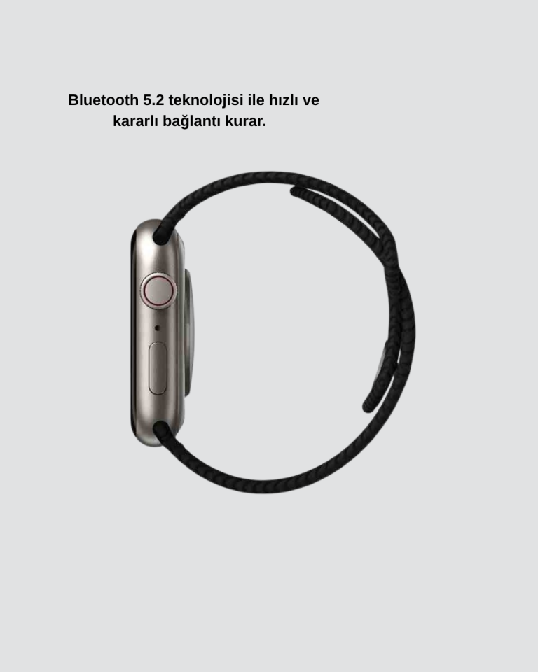 Kablosuz Şarjlı Akıllı Saat Bluetooth Arama Bildirim Destekli Uzun Pil Ömürlü