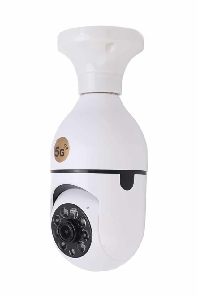 Akıllı Kamera Wifi Kamera Duylu Ampul Görünümlü 360 Derece Dönebilen Ev Kamerası