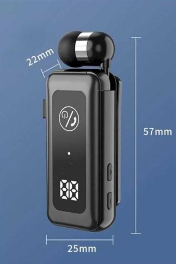 Makaralı Kulaklık SD Kart Girişli Dijital Göstergeli Kablolu Bluetooth Kulaklık