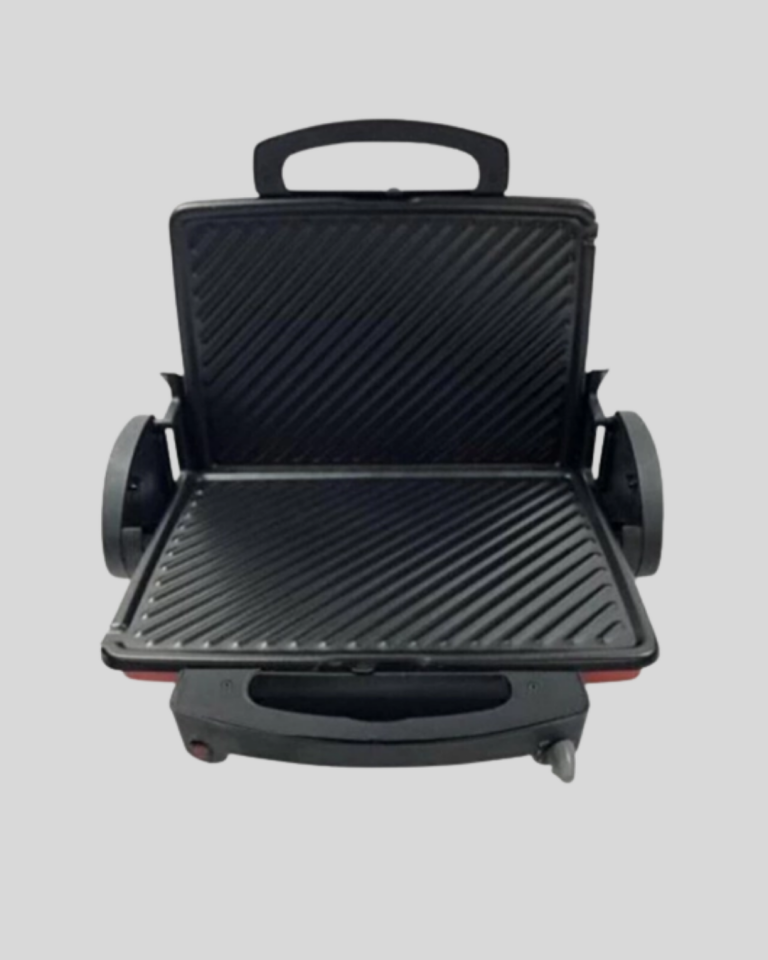 Tost Makinesi Kırmızı Döküm Plaka 6+ Dilim Çok Kapasiteli Izgara