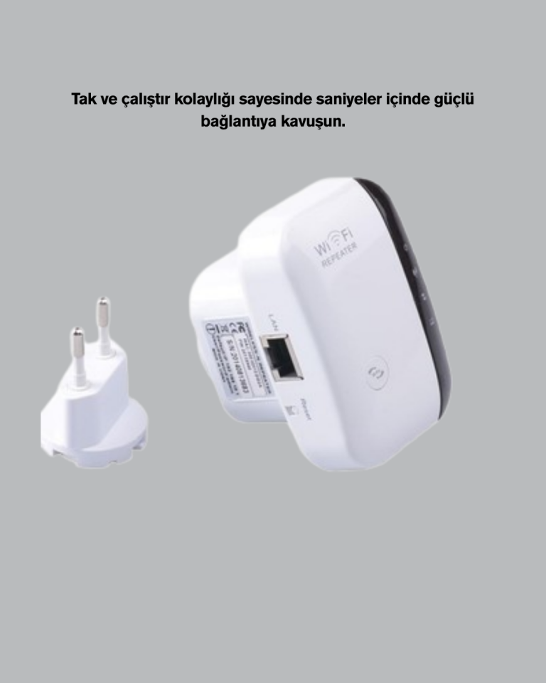 2.4GHz WiFi Tekrarlayıcı Router – WPS Destekli Kablosuz Ağ Genişletici