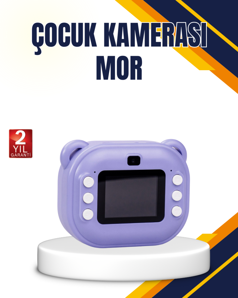 18 Efektli Şipşak Kamera – Oyunlu, Müzik Çalarlı ve Anında Baskı Özellikli