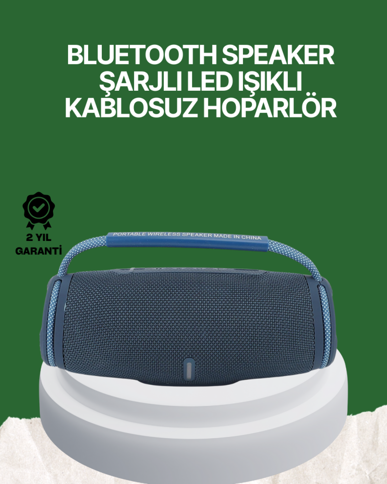Net Stereo Ses Sunan IPX5 Su Geçirmez Bluetooth Hoparlör