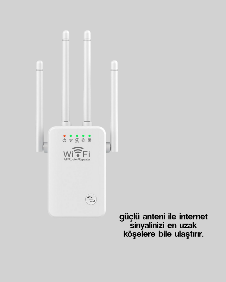WPS Destekli 2.4GHz + 5GHz WiFi Sinyal Güçlendirici