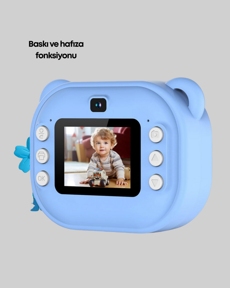 Termal Baskı Teknolojili Anında Fotoğraf Kamerası – 24MP Çift Lens, 32GB Hafıza