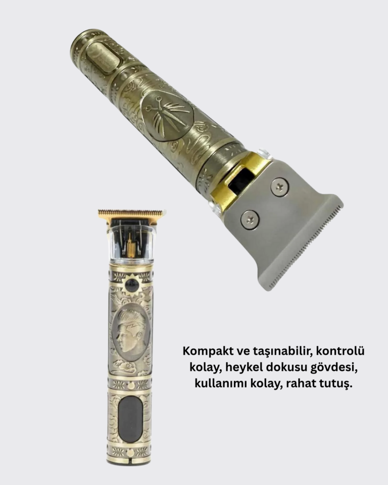 Kompakt Tasarımlı, Uzun Pil Ömürlü Saç Sakal Kesme Makinesi