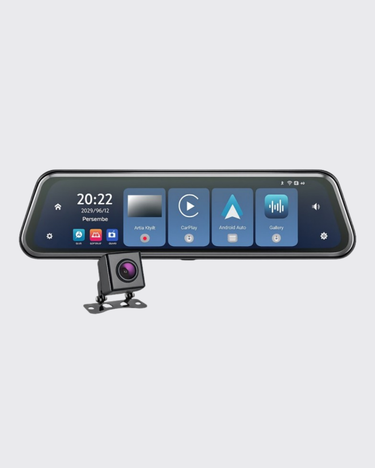 1080P Çift Kameralı Dokunmatik Dikiz Aynası G Sensörlü