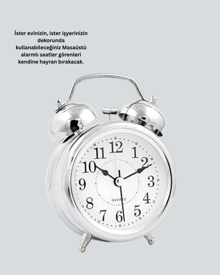 Dekoratif Gümüş Saat