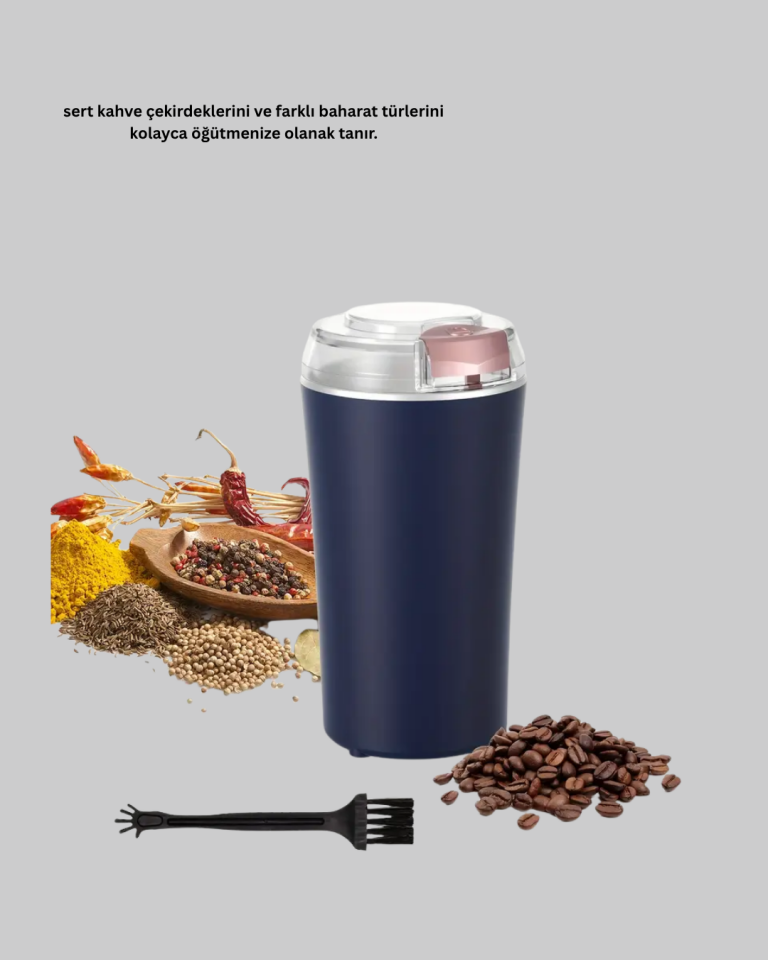Kahve ve Baharat Öğütücü Otomatik Mekanizmalı Dayanıklı Çelik