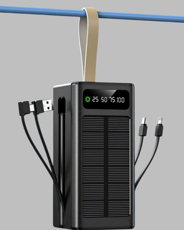 Taşınabilir Güneş Panelli Powerbank Çoklu Cihaz Şarj Destekli