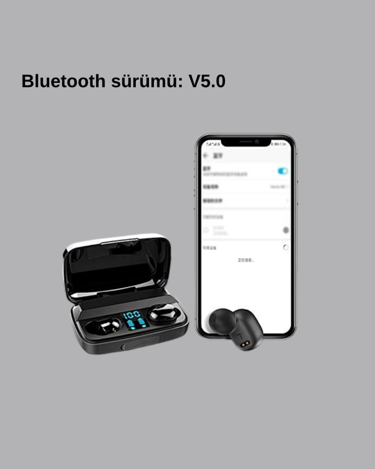 A10s Kablosuz Bluetooth Kulaklık – 1800mAh Powerbank, Otomatik Eşleşme, iOS/Android Uyumlu