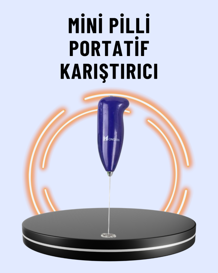 Portatif Kahve Köpürtücü – Latte, Cappuccino, Milkshake ve Puding Yapıcı