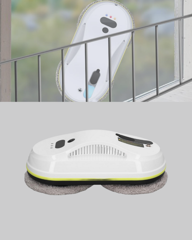 UPS Destekli Düşmeye Karşı Korumalı Cam Temizleme Robotu