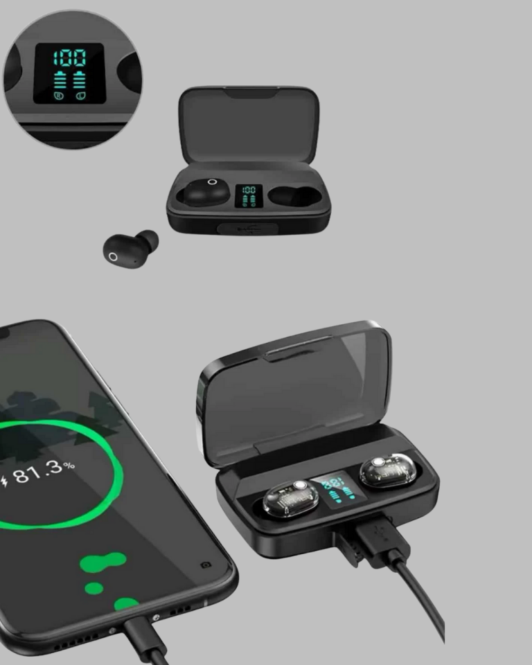 Dokunmatik Kontrollü ABS Malzemeli Bluetooth Kulaklık + Yüksek Kapasiteli Kutu
