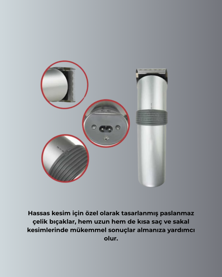 Tıraş Makinesi Temizlik ve Yağlama Setiyle Birlikte