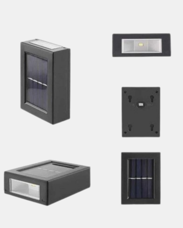 Solar Dış Mekan Aplik Su Geçirmez Dayanıklı LED Aydınlatmalı
