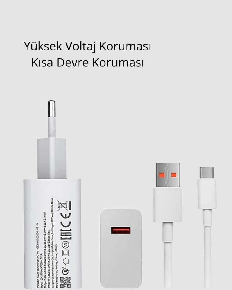 Turbo 120W Hızlı Şarj Cihazı – Kısa Devre ve Akım Koruma Özellikli