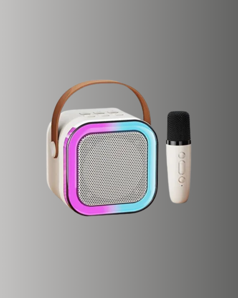 Taşınabilir Karaoke Mikrofon Seti Bluetooth Hoparlörlü