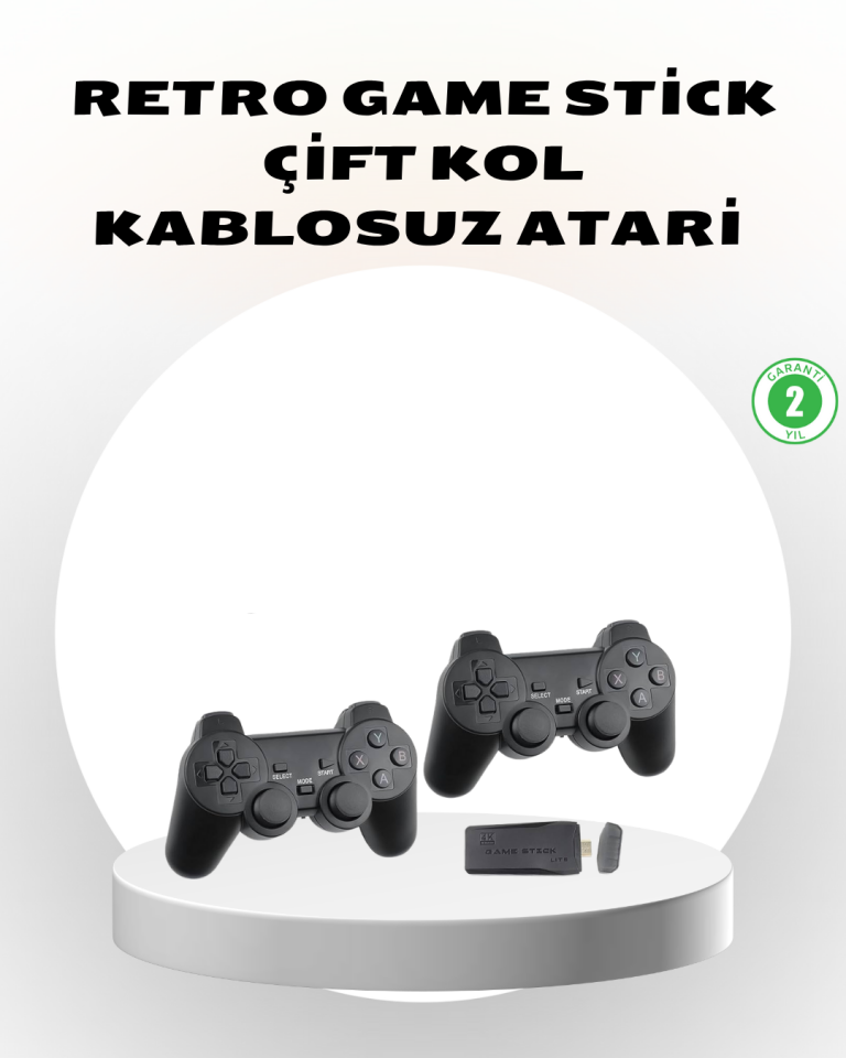 Kablosuz Taşınabilir Oyun Konsolu 2.4G TV Bağlantılı Kompakt Tasarım
