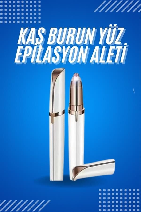 Tüy Kıl Alma Kaş Bıyık Unisex Yüz Bakım Epilasyon Aleti Pilli