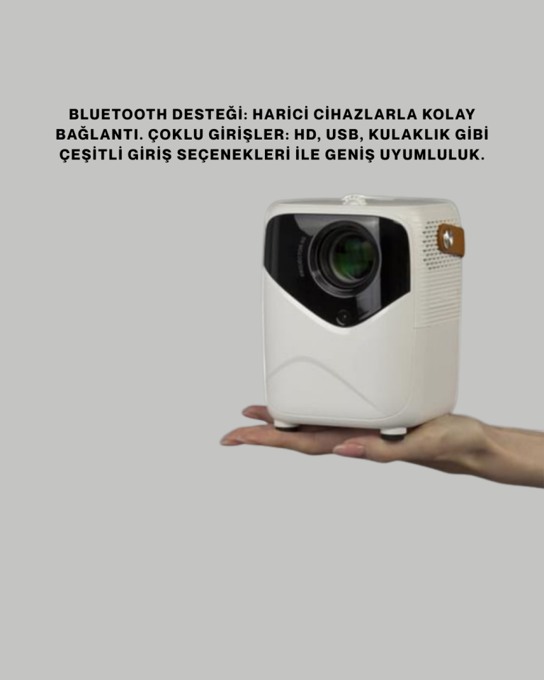 Ultra HD Çözünürlüklü Taşınabilir Projektör – 1920x1080 Piksel Görüntü Kalitesi
