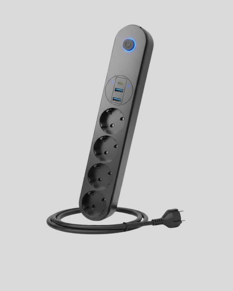 Akım Korumalı Çoklu Priz 4’lü 2 USB 1 Type-C 2500W Güçlü Tasarım