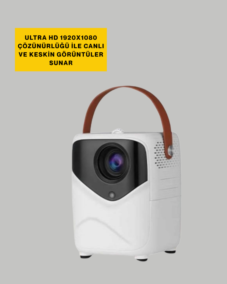 Ultra HD Çözünürlüklü Taşınabilir Projektör – 1920x1080 Piksel Görüntü Kalitesi