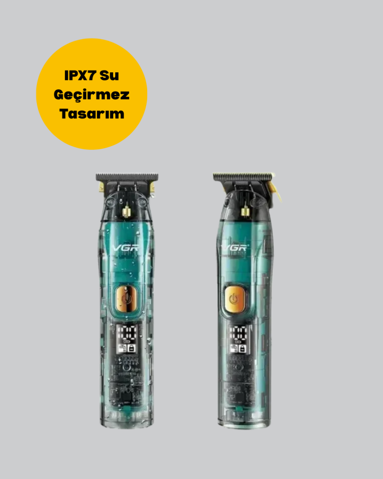 VGR V-695 Saç ve Sakal Kesme Makinesi LED Ekranlı 5 Uzunluk Ayarı