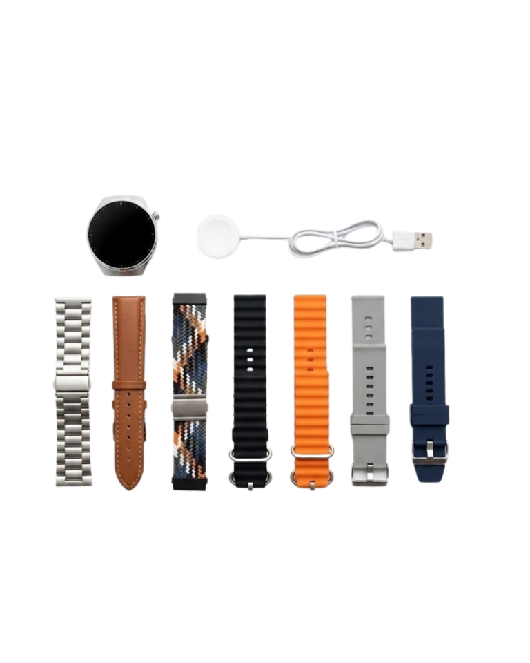 7 Kordonlu Akıllı Saat Bluetooth Arama Bildirim ve Spor Takip Özellikli