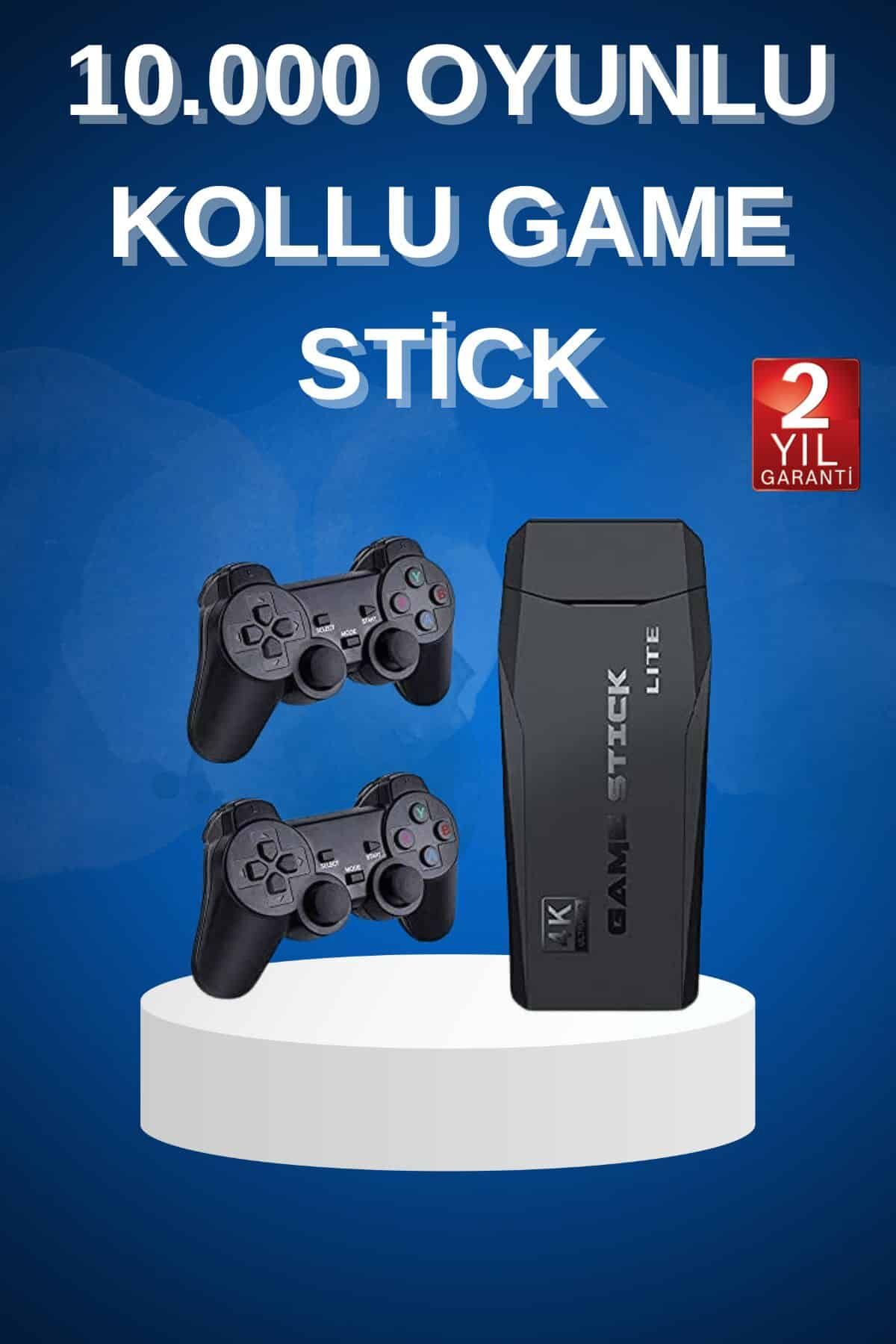 Çift Kollu 2.4g kablosuz Retro 4k Game stick 3500 oyun atari HD Görüntü Kalitesi
