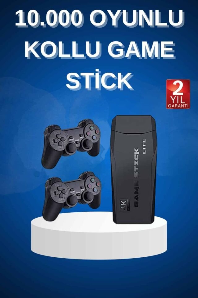 Çift Kollu 2.4g kablosuz Retro 4k Game stick 3500 oyun atari HD Görüntü Kalitesi