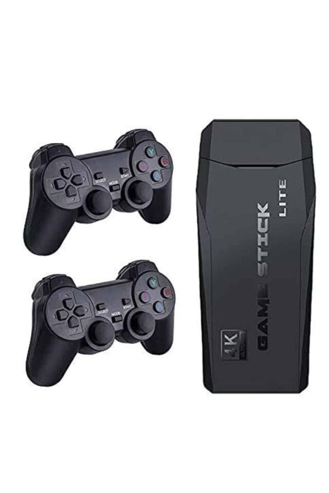 Game Stick El Atarisi 2.4g Kablosuz Çift Kol Oyunlar 4k Game Stick 3500 Oyunlu Atari Uyumlu