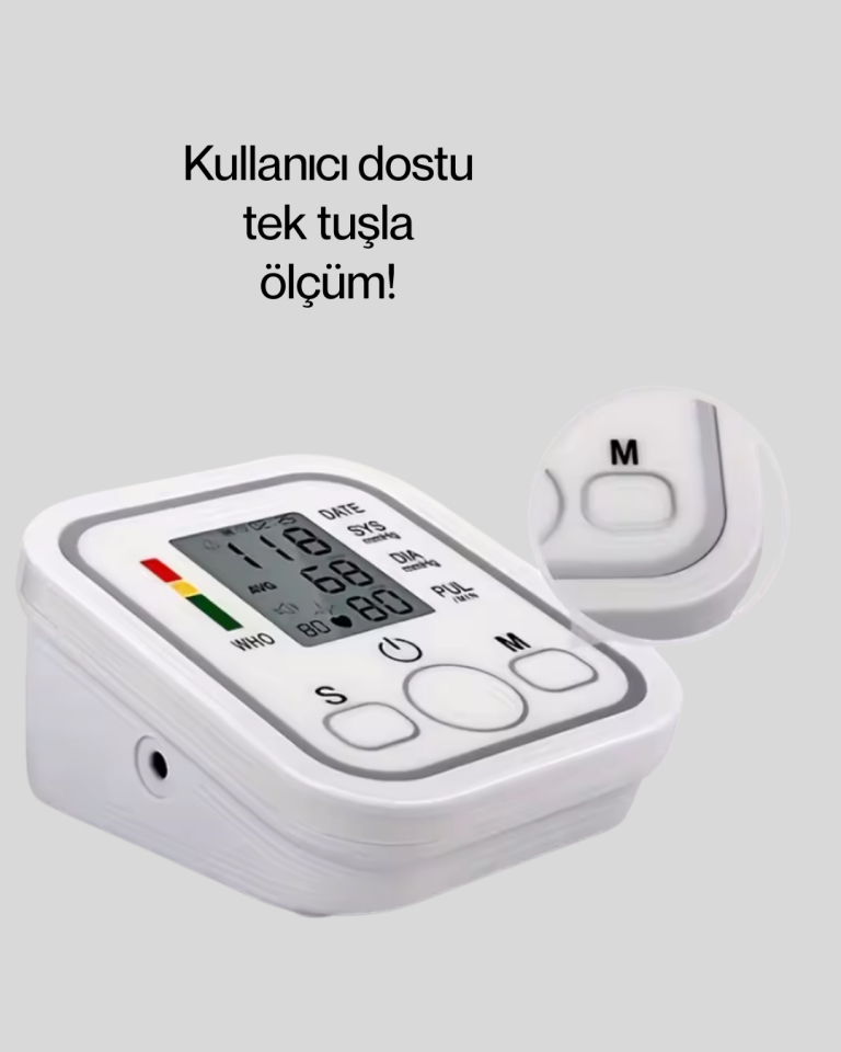 Ritmi Tespit Özellikli Dijital Tansiyon Aleti