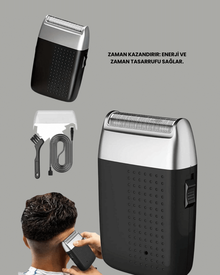 Evde Kişisel Bakımın Yeni Yolu – Kompakt ve Ergonomik Tıraş Makinesi