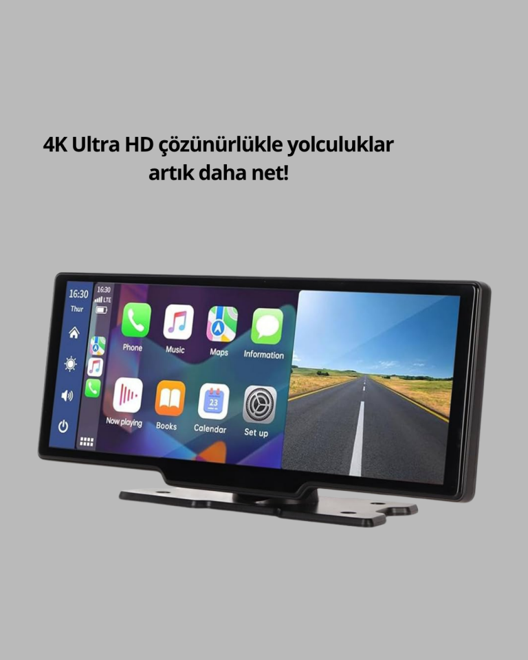 Renault Megane, Clio, Symbol, Captur, Toyota Corolla, Yaris, C-HR, Ford Focus, Fiesta Uyumlu Kablosuz CarPlay Multimedya 10.26” Dokunmatik Ekran