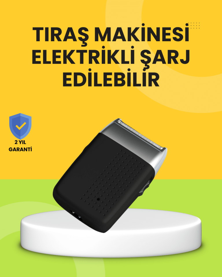 Sessiz, Güçlü ve Şık: Erkeklere Özel Şarjlı Tıraş Makinesi