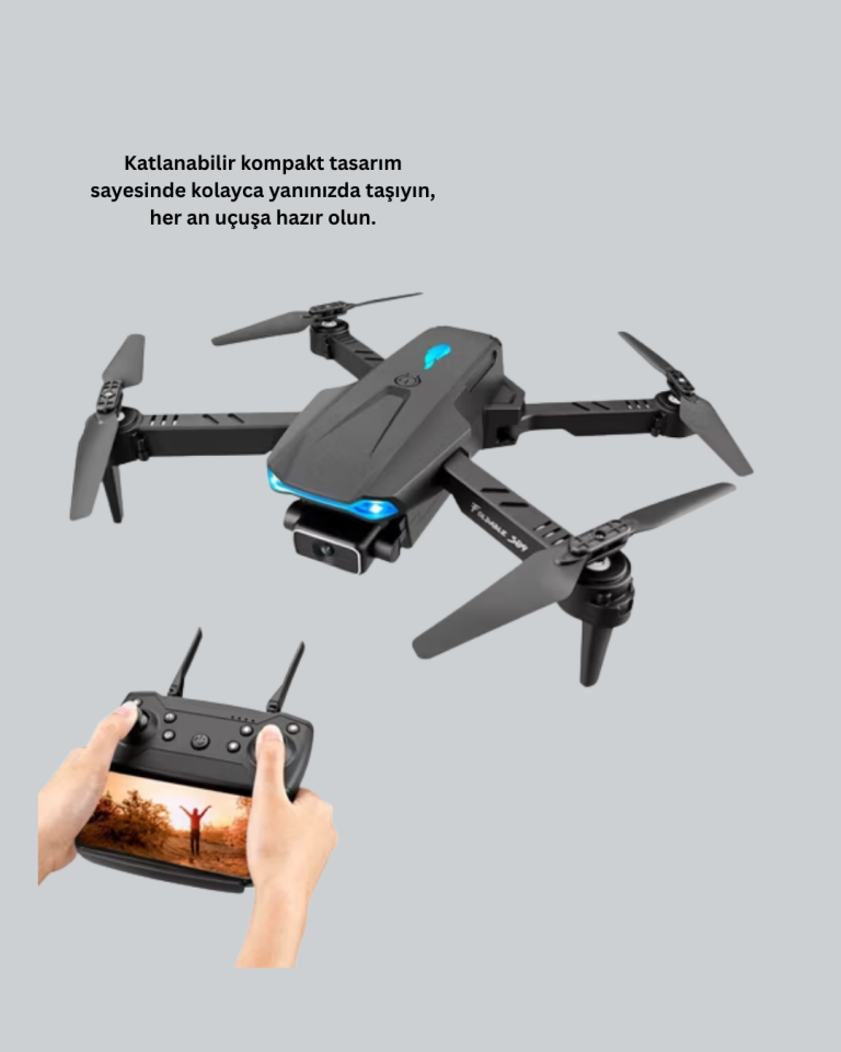 Uzaktan Kumandalı Katlanabilir Drone Yörünge Uçuşu ve Eve Dönüş Özellikli