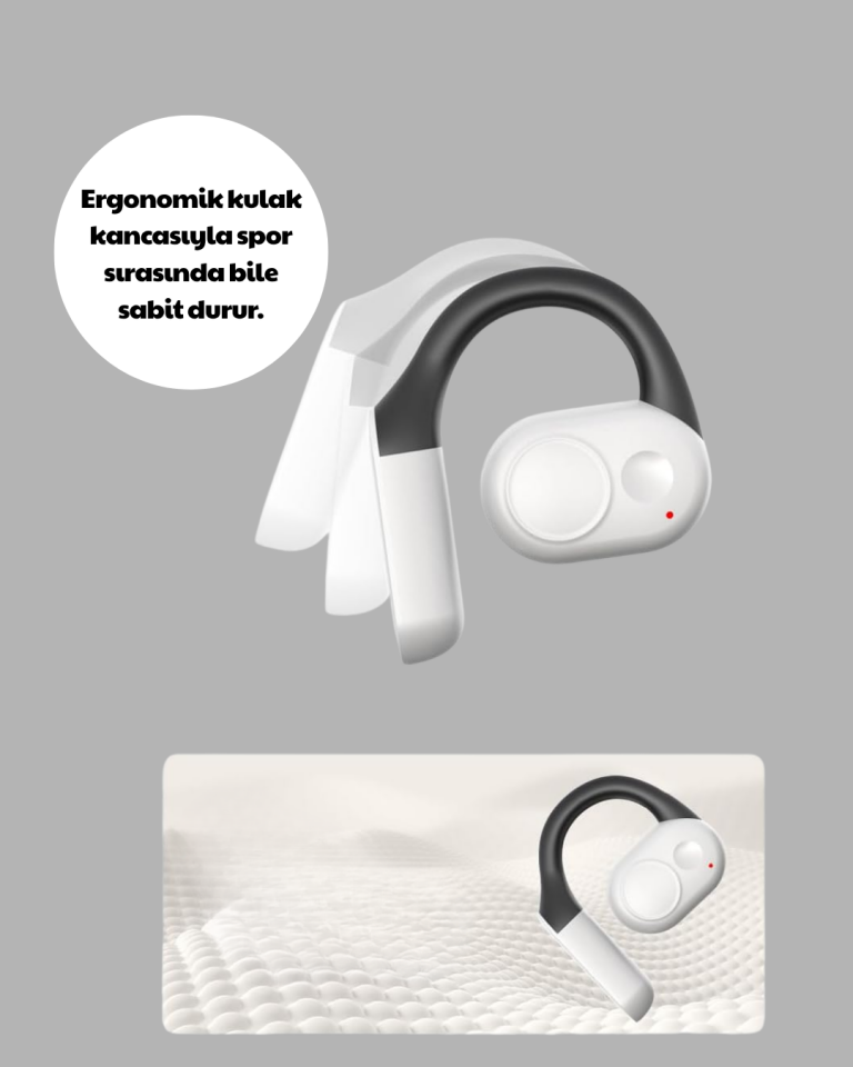 Bluetooth 5.0 Kulak İçi Kulaklık – Güçlü Bas, Uzun Pil Ömrü, Şarj Kutulu Tasarım
