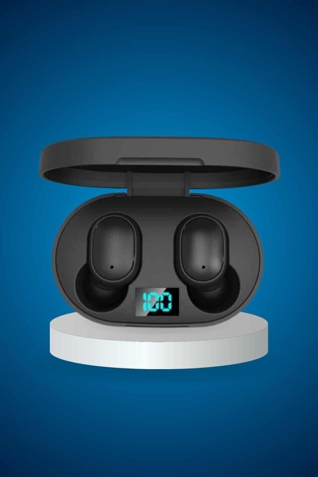 İkili Bluetooth Kulaklık Dijital Göstergeli Uzun Pil Ömrü Yüksek Ses Kaliteli