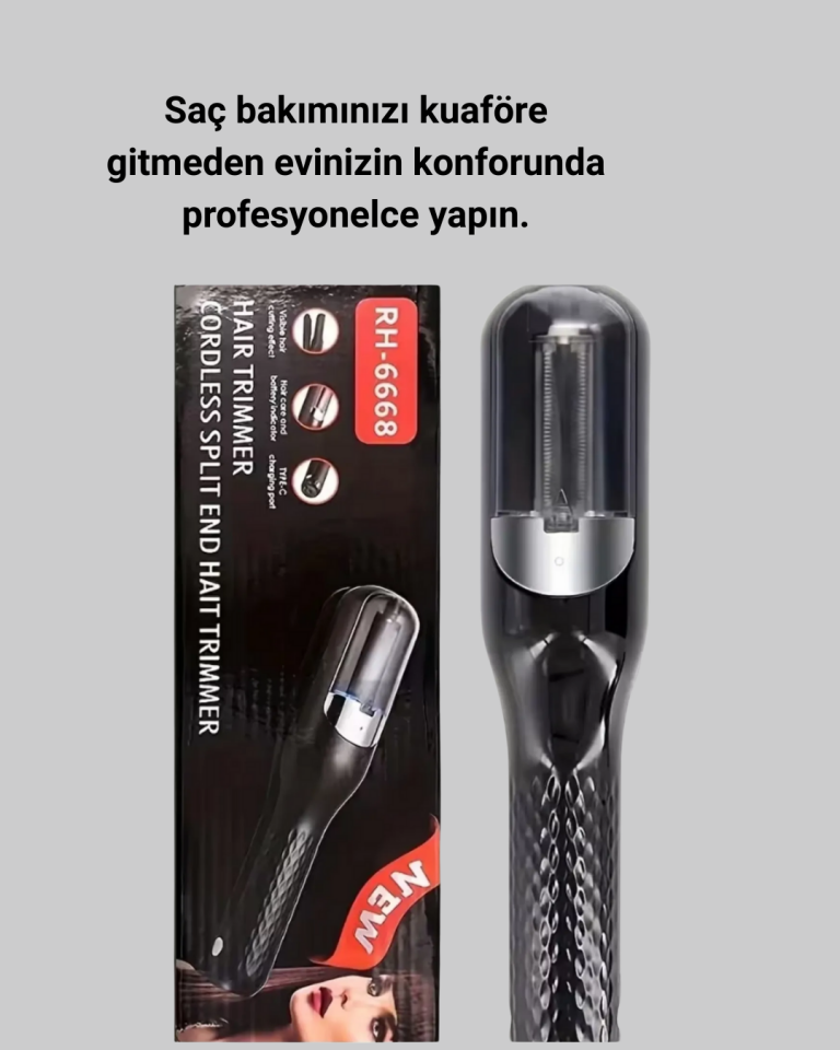 RH-6668 Taşınabilir Şarjlı Saç Kesme Makinesi Elektrikli Kişisel Bakım Aleti