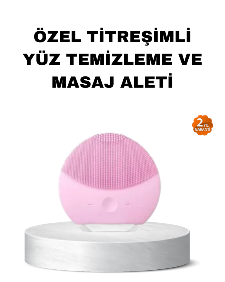 Silikon Yüz Temizleme ve Masaj Aleti – Su Geçirmez, Taşınabilir ve Cilt Dostu