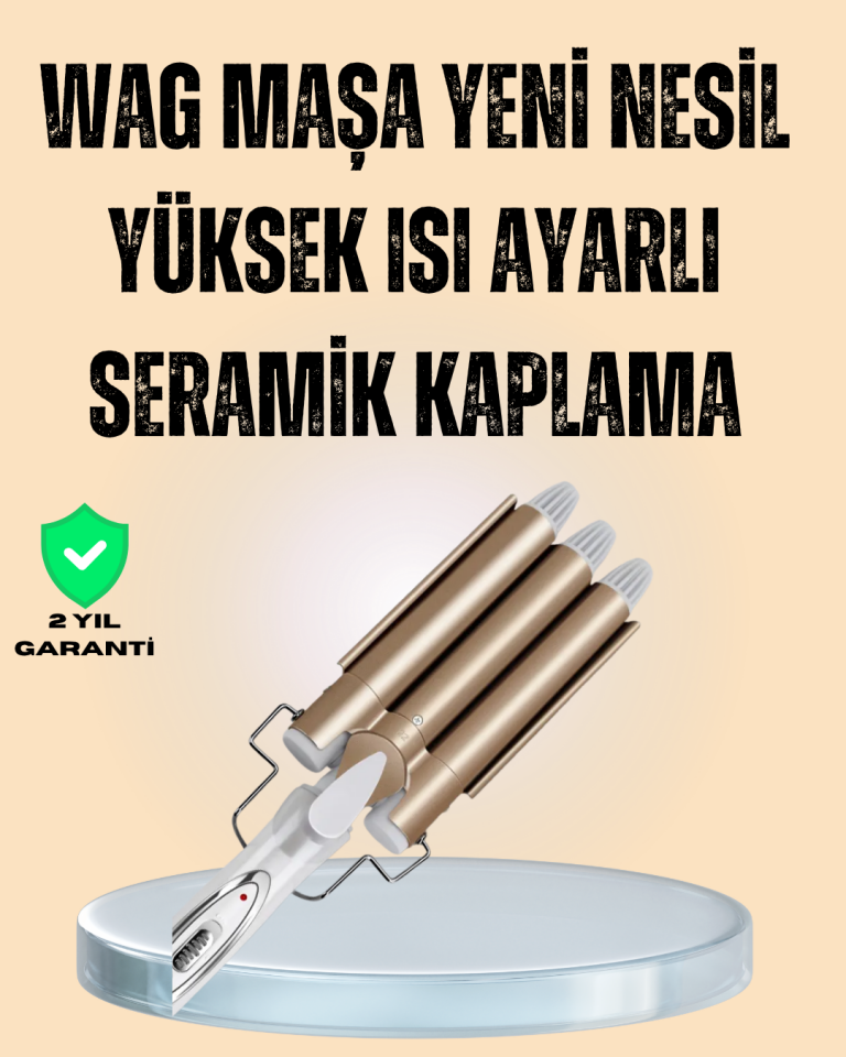 Ayarlanabilir Isı Ayarıyla Profesyonel Bukle Maşası – Hızlı ve Nazik Şekillendirme