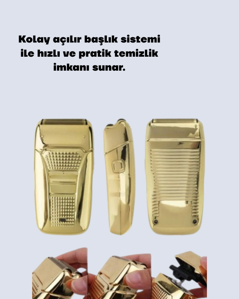 Profesyonel Kuru Kullanım Sakal Tıraş Makinesi Çift Başlıklı