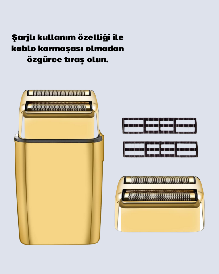 Profesyonel Kuru Kullanım Sakal Tıraş Makinesi Çift Başlıklı