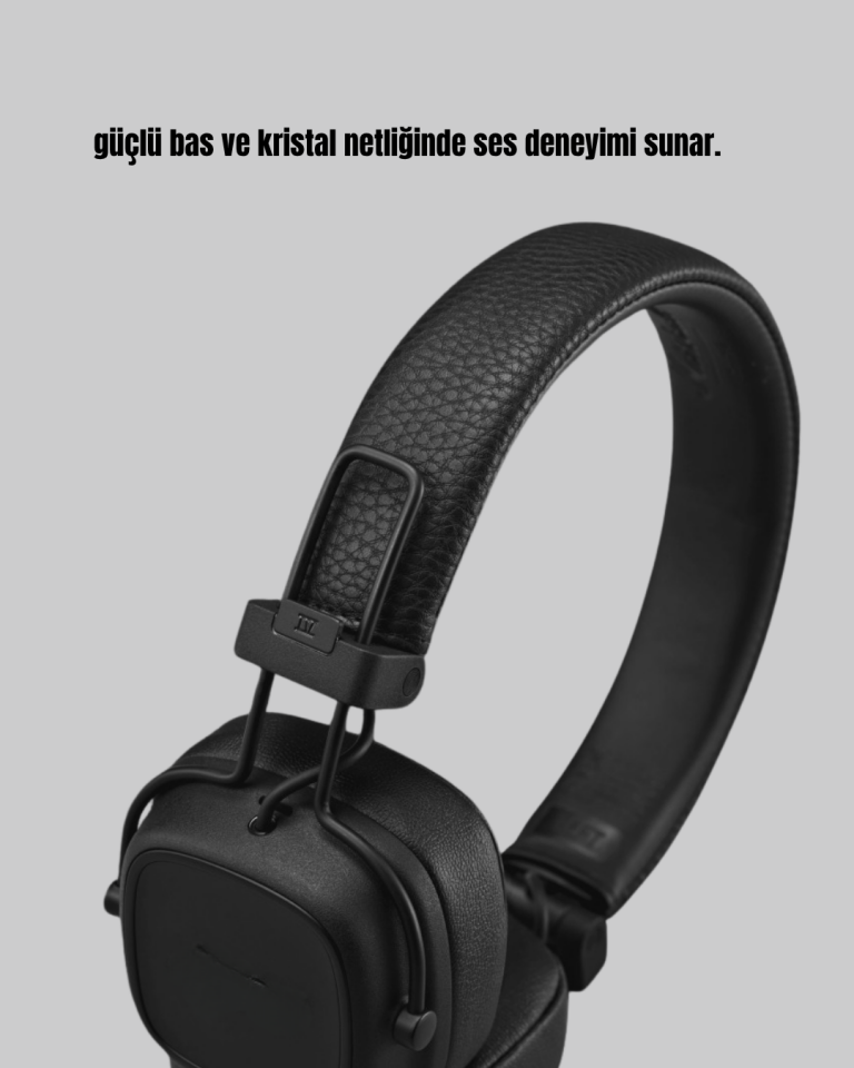 Bluetooth Kablosuz Kulak Üstü Kulaklık Katlanabilir Konforlu ve Şık Tasarımlı