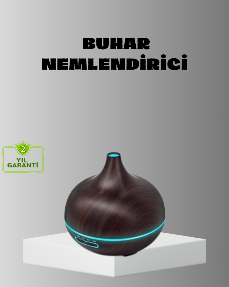 Aromaterapi Difüzörü 550 ml Ultrasonik Nemlendirici Otomatik Kapanma Özellikli