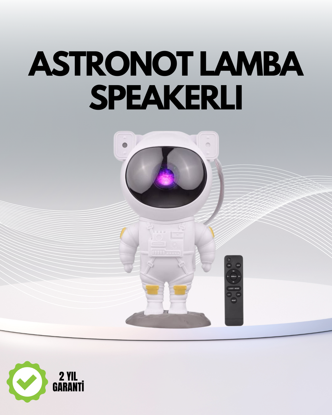 USB Güç Bağlantılı Çok Fonksiyonlu Astronot Gece Lambası