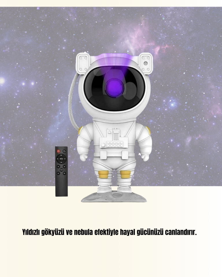 USB Güç Bağlantılı Çok Fonksiyonlu Astronot Gece Lambası