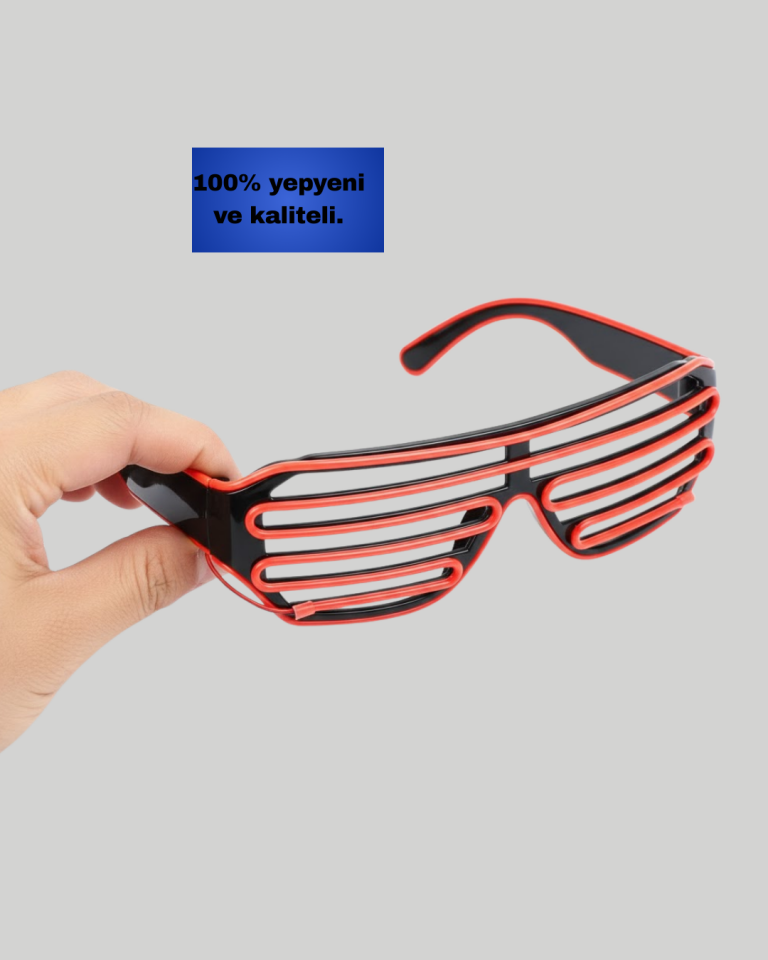NEON GÖZLÜK KIRMIZI